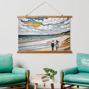 Getrouwd in liefde hangend wandkleed