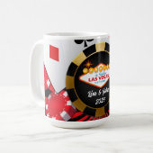 Getrouwd in Vegas Poker Chip Mok  (Voorkant links)