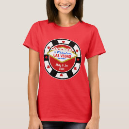 Getrouwd in Vegas Poker Chip T-shirt