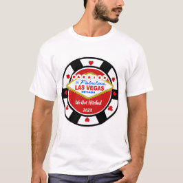Getrouwd in Vegas Poker Chip T-shirt