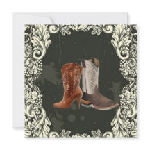 getrouwd in western cowboylaarzen trouwen