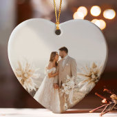 Getrouwd Kerst Trouwdatum Hartschrift Ornament