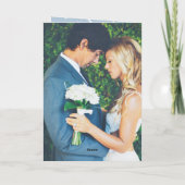 Getrouwd kerstfoto bruiloft feestdagen kaart (Achterkant)