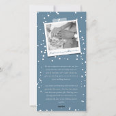 Getrouwd kerstfoto bruiloft feestdagenkaart (Achterkant)