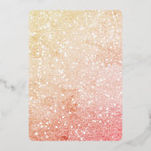 Getrouwd kerstfoto bruiloft folie feestdagenkaart (Achterkant)