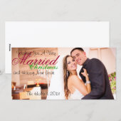 Getrouwd Kerstmis Feestdagenkaart (Voorkant / Achterkant)