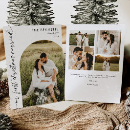 Getrouwd Kerstmis Multi Photo Arch Kerstmis Feestdagenkaart