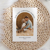 Getrouwd Kerstmis Multi Photo Arch Kerstmis Feestdagenkaart