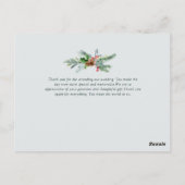 GETROUWD KERSTMIS | Trendy script kerst Briefkaart (Achterkant)