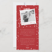Getrouwd Kleine Eerste Kerst Foto Huwelijk Feestdagenkaart (Achterkant)