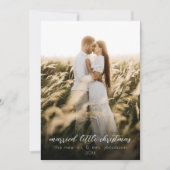 Getrouwd kleine kerst Pas getrouwd vakantie Kaart (Voorkant)