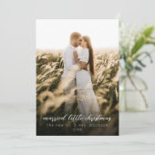 Getrouwd kleine kerst Pas getrouwd vakantie Kaart (Staand voorkant)