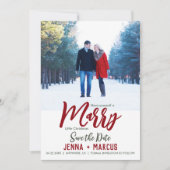 Getrouwd Kleine Kerst Save The Date (Voorkant)