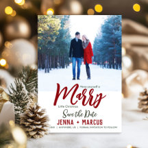 Getrouwd Kleine Kerst Save The Date