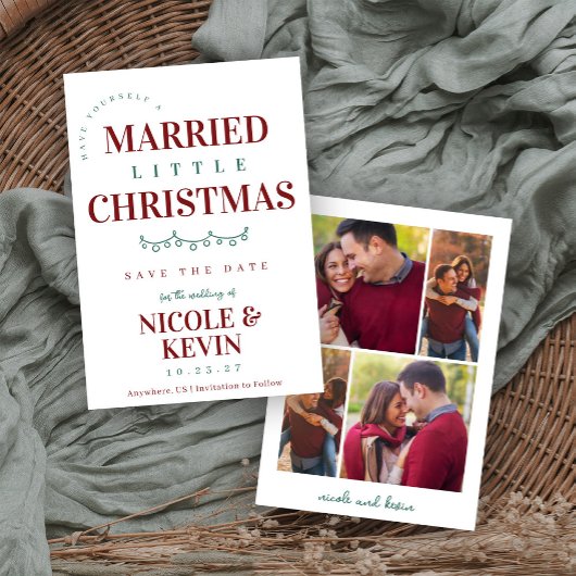 Getrouwd Kleine Kerst Save The Date