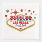 Getrouwd Koppel uit Las Vegas komt overeen met Vak Servet (Voorkant)