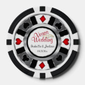 Getrouwd Las Vegas Stijl Pokerchips (Voorkant)