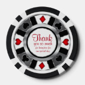 Getrouwd Las Vegas Stijl Pokerchips (Achterkant)