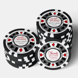 Getrouwd Las Vegas Stijl Pokerchips