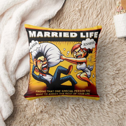 Getrouwd leven Humor,  namen Kussen (Deken)