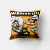 Getrouwd leven Humor,  namen Kussen (Achterkant)