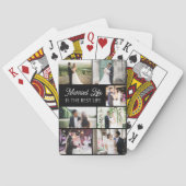 Getrouwd leven is de beste fotocollage voor het le pokerkaarten (Achterkant)