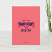 Getrouwd Leven Level Up Gaming Kunst Kaart (Achterkant)