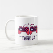 Getrouwd Leven Level Up Gaming Kunst Koffiemok (Links)