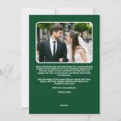 Getrouwd Merry 1st Christmas Pas getrouwd Foto Gro Feestdagenkaart (Achterkant)