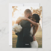 Getrouwd & Merry 2 Foto Goud Sneeuwvlok Kerstmis Feestdagenkaart (Achterkant)