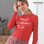 Getrouwd met deze Valentijnse Heart Modern Typogra T-shirt
