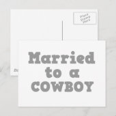 GETROUWD MET EEN COWBOY BRIEFKAART (Voorkant / Achterkant)