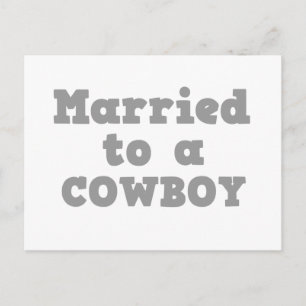 GETROUWD MET EEN COWBOY BRIEFKAART