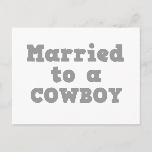 GETROUWD MET EEN COWBOY BRIEFKAART (Voorkant)