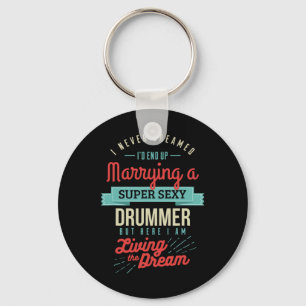 Getrouwd met een drummer, huwelijkscadeau sleutelhanger