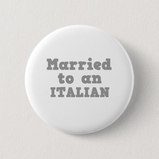 GETROUWD MET EEN ITALIAAN RONDE BUTTON 5,7 CM (Voorkant)