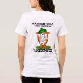 Getrouwd met een Koe-knuffel- Greengo Tri-Blend Shirt (Achterkant)