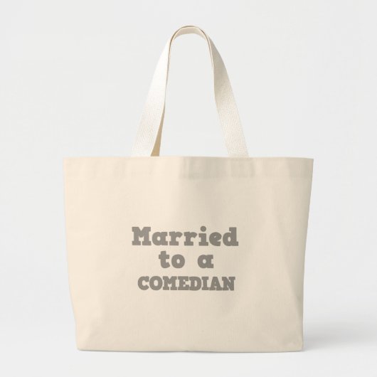 GETROUWD MET EEN KOMIEK GROTE TOTE BAG (Voorkant)