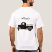 Getrouwd met Hubby Wifey Old Truck T-Shirt (Achterkant)