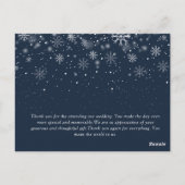 GETROUWD MET KERSTMIS | Elegante huwelijksaankondi Briefkaart (Achterkant)