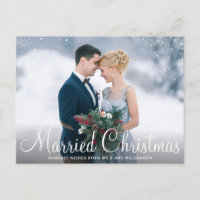 GETROUWD MET KERSTMIS | Elegante huwelijksaankondi