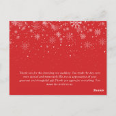 GETROUWD MET KERSTMIS | witte scriptfoto Briefkaart (Achterkant)