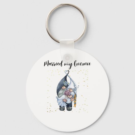 Getrouwd met mijn Gnomie Sleutelhanger (Voorkant)