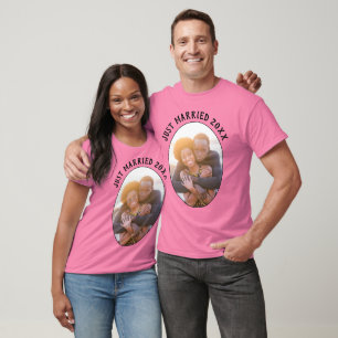 Getrouwd met pas getrouwde vrouwen Zijn en haar T-shirt