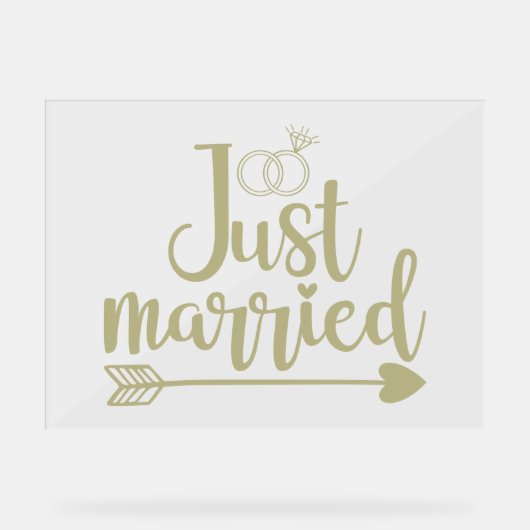 Getrouwd met Sage Acryl Bord (Voorkant)