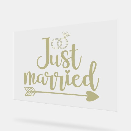 Getrouwd met Sage Acryl Bord (Hoek)