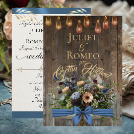 Getrouwd met Wilde Bloemen & Lint - Blauw
