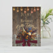 Getrouwd met Wildflowers & Lint - Burgundy (Staand voorkant)