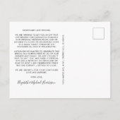 Getrouwd Nu Vieren Later Neon Licht Foto Bruiloft Aankondigingskaart (Achterkant)