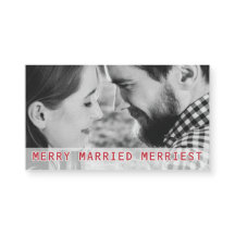 Getrouwd paar foto Kerstmis